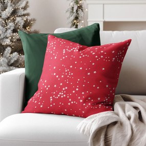 Goldea vianočná obliečka na vankúš valencia - hviezdičky na červenej 40 x 40 cm