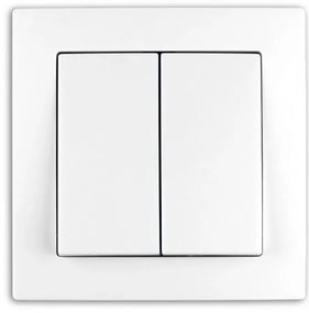 Elhard Vypínač Vera sériový č.5, matný, biely - kompletný VZ5305W