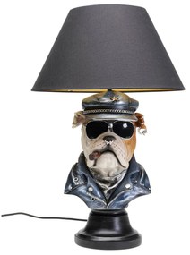 Punk Dog stolová lampa sivá