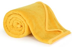 Bellatex Deka Korall micro žltá, 150 x 200 cm