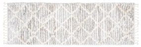 Kusový koberec shaggy Atika svetlo sivý atyp 60x200cm