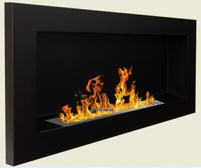 Závesný biokrb na stenu AIASA ČIERNY MAT 90x40x12