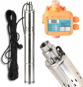 Ponorná Pumpa 3"DEEP 1800 L/h 250 W Do Vodnej Studne Automat CSK59PRO Sada