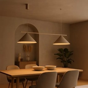 Závesný luster na lanku CAPITAL 2xGX53/15W/230V taupe