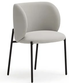 Svetlosivé čalúnené jedálenské kreslá v súprave 2 ks Mogi – Teulat