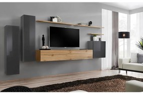 Obývacia stena Switch I Grafit/Wotan