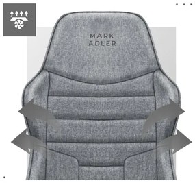 Kancelárska stolička Mark Adler - Boss 4.2 Grey