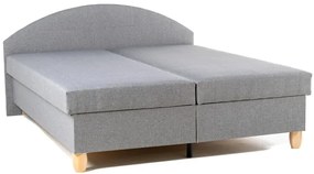 Manželská posteľ Ája na nôžkach, šedá (č.144/buk)