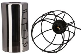 Candellux Čierny závesný luster Jonera pre žiarovku E27 31-08428