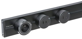 Zásuvka 2x USB-A pre zásuvkové lišty, čierna