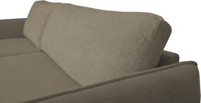 Rohová sedačka Salma,svetlo hnedá látka, univerzálna pravá/ľavá