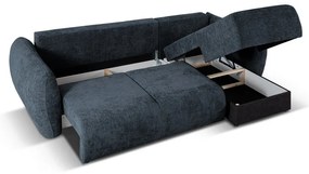 Tmavomodrá rohová pohovka (pravý roh) Matera – Cosmopolitan Design