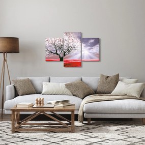 Červený obraz stromu (90x60 cm)