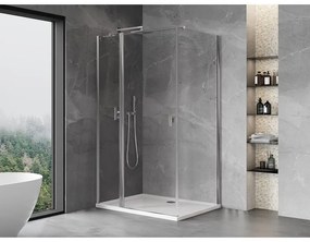 Mexen Mist T, sprchový kút s krídlovými dverami, 85 x 95 cm, 8mm číre sklo, chrómový profil, 8A4T-085-095-01-00