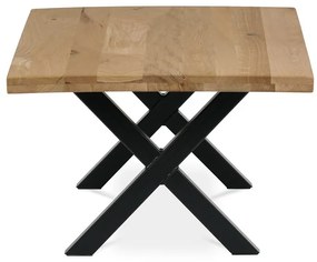 Autronic BONTEC Konferenčný stolík 110x70cm, masív, dub, KS-F110X DUB Farba: Hnedá