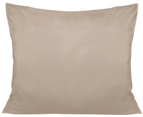 SATÉNOVÁ OBLIEČKA NA VANKÚŠ 50X60 CM TMAVOBÉŽOVÁ