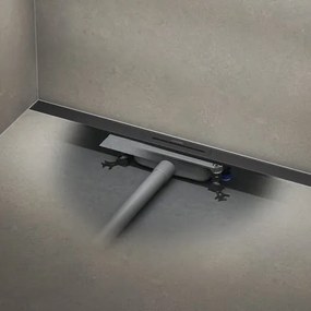 Kaldewei Flowline Zero set sprchový žľab 90 cm nerez čierna matná flowdrain flat 940000010676+687744810000 KALDEWEISET25