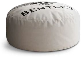 Sablio Taburet Circle Bentley na bielej: 40x50 cm