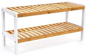 Bambusový regál, 2 police, 33x70x25cm