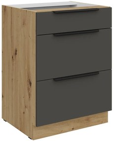 Kuchynská skrinka Aria-Gr/Ar Anti Fingerprint 60d 3s Bb