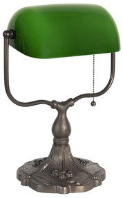 Bankárska lampa zelená 27*20*36