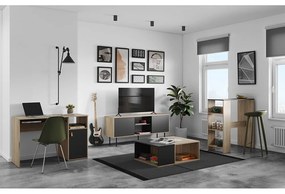 Pracovný stôl s doskou v dubovom dekore 50x115 cm Oxford – TemaHome