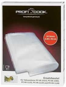 ProfiCook VK 1015 vákuovacie vrecká 28 x 40 cm, 50 ks, L