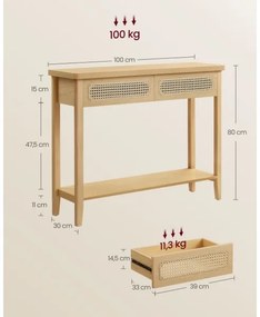 Odkladací stolík FALKO hnedý