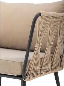 Béžové polstrované záhradné kreslo Pavone – Bloomingville