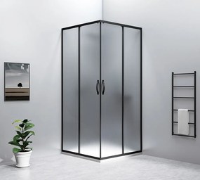 Gelco Gelco, SIGMA SIMPLY BLACK štvorcová sprchová zástena 1000x1000 mm, rohový vstup, číre sklo, GS2110BGS2110B