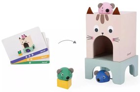 Mačka a myš - didaktická hra, orientácia v priestore