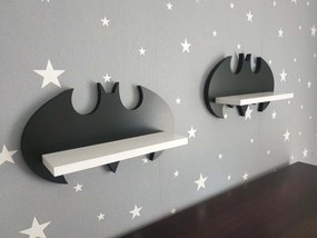 Polička batman - čierna