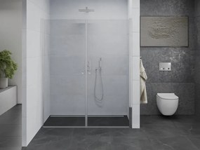 Mexen Pretoria Duo, 2-krídlové sprchové dvere do otvoru 170 cm, 6mm číre sklo, chrómový profil, 852-170-000-02-00