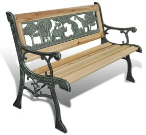 vidaXL Detská záhradná lavička 84 cm, drevo