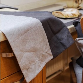 ARÔME HOME Utierka z recyklovanej bavlny, 2 ks, 50 x 70 cm, šedá