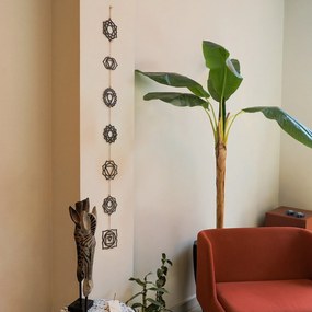 Závesná dekorácia Chakra čierna