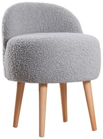 Taburet MIKI, priemer 46 cm, sivý