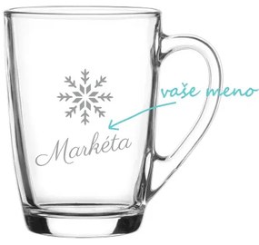 Personalizovaný hrnček s vločkou a menom 300 ml