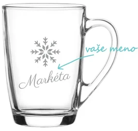 Personalizovaný hrnček s vločkou a menom 300 ml