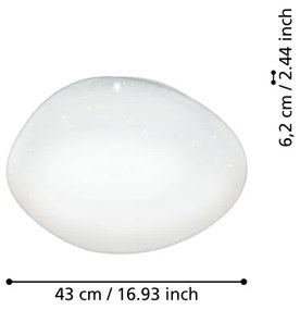 Eglo 900128 - LED RGBW stmievateľné stropné svietidlo SILERAS-Z LED/21,6W/230V