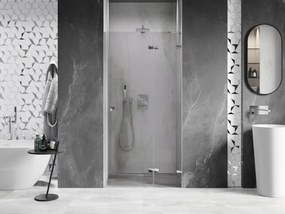 Mexen, Mexen Lunar pravé otočné sprchové dvere 110 cm, transparentné, chróm - 834-110-000-01-00-P