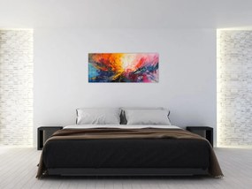 Obraz - Farebná abstrakcia (120x50 cm)
