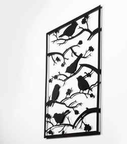 Kovová nástenná dekorácia 47x66 cm Branch &amp; Birds – Wallity