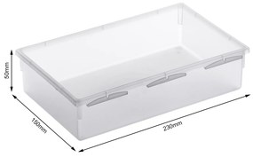 Organizér do zásuvky do kuchyne aj kúpeľne, príborník Rotho BASIC, mliečna (23x15)