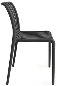 Plastová stolička TREGO, antracitová