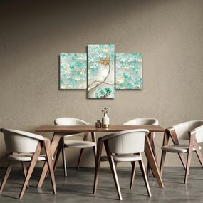 Obraz kvety s motýľmi (90x60 cm)
