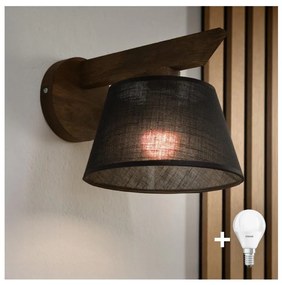 Brilagi - LED Nástenné svietidlo ANTHONY 1xE14/40W/230V dub orech/čierna
