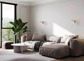 ITALUX WL-40668-1-HBR - Nástenné svietidlo ALMA 1xE27/40W/230V zlaté