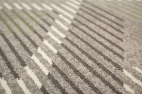 Koberec Ballata Elian Shale geometrický, sivý / zelený