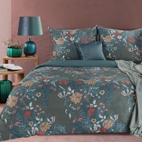 EUROFIRANY Saténová posteľná súprava s potlačou 160 x 200 cm, 2 ks. 70 x 80 cm